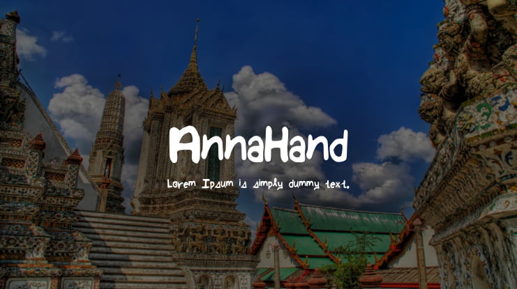 AnnaHand Font