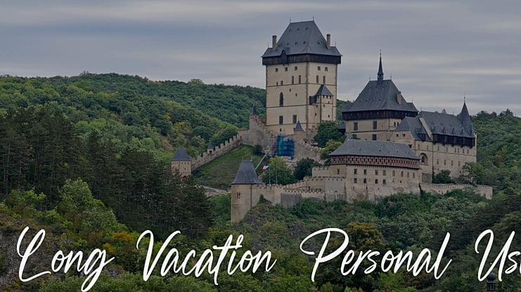 Long Vacation Personal Use Font