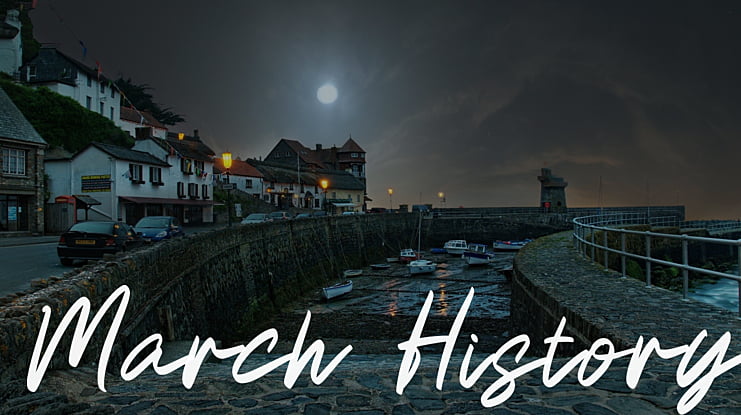 March History Font