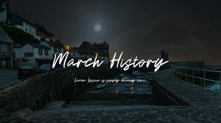 March History Font