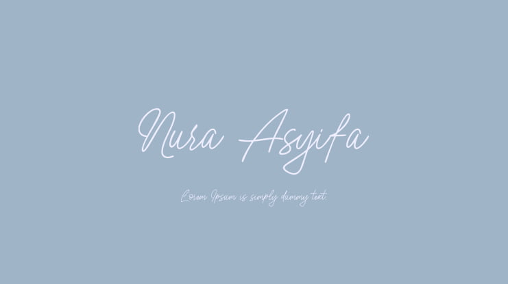 Nura Asyifa Font