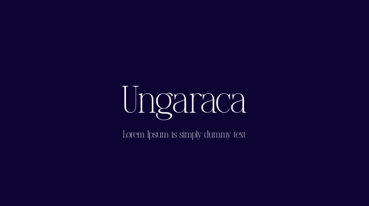 Ungaraca Font