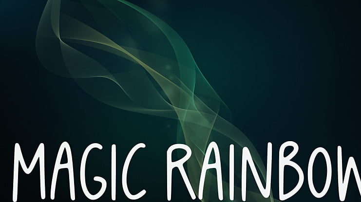 Magic Rainbow Font