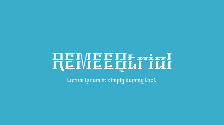 REMEEQtrial Font