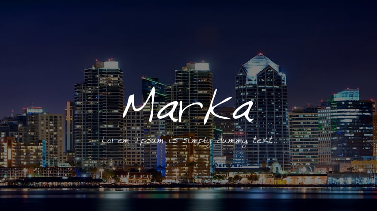 Marka Font