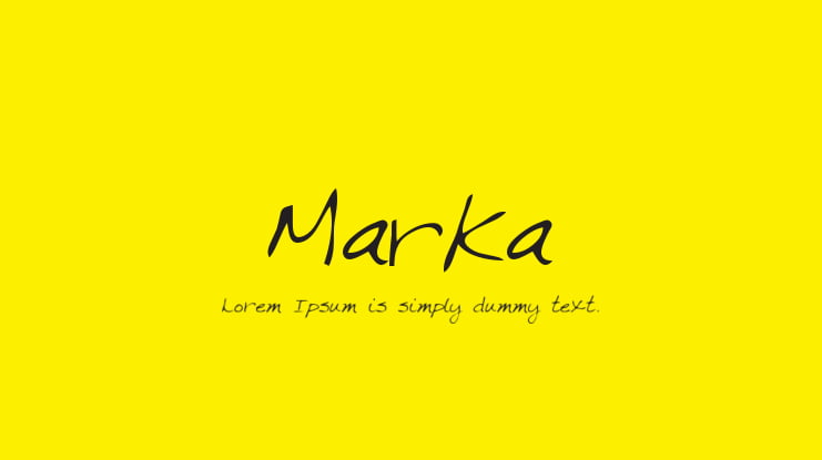 Marka Font