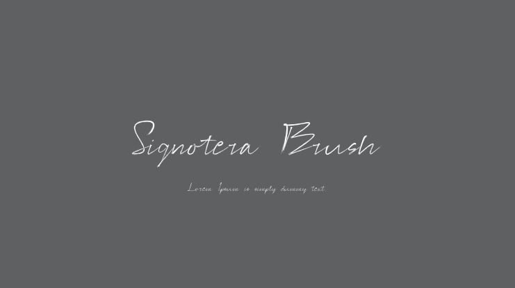 Signotera Brush Font