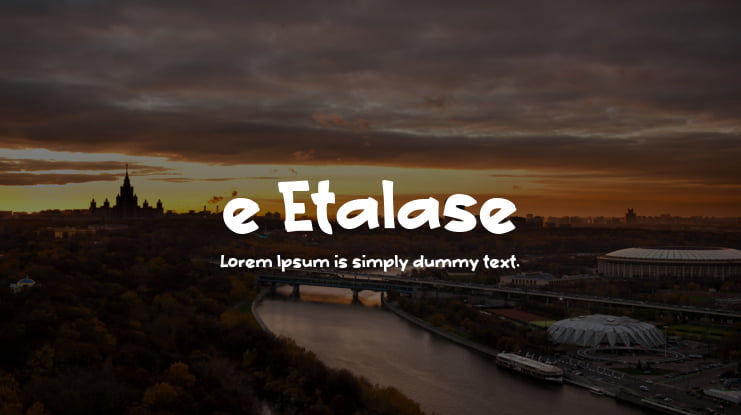 e Etalase Font