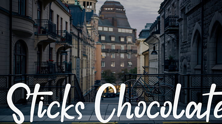 Sticks Chocolate Font