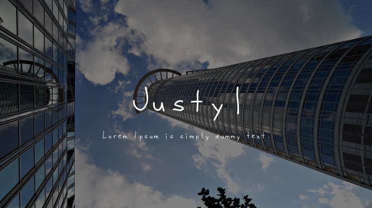 Justy1 Font