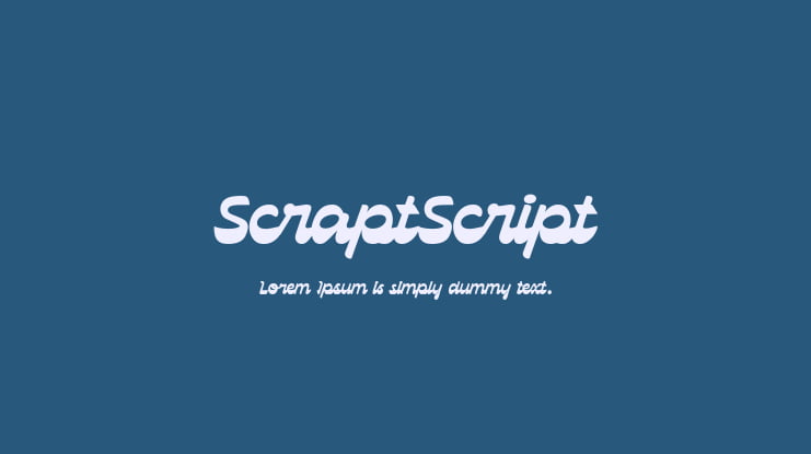 ScraptScript Font : Download Free for Desktop & Webfont