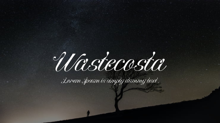 Wastecosta Font