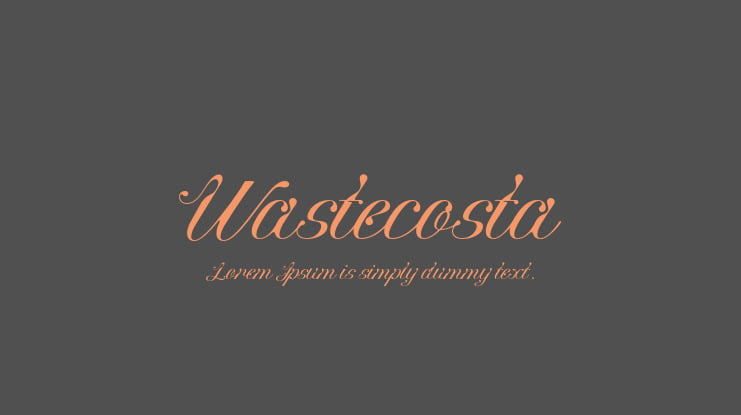 Wastecosta Font