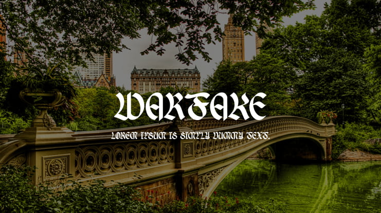 Warfake Font