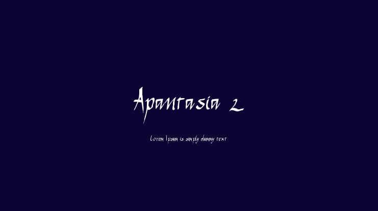 Apantasia 2 Font