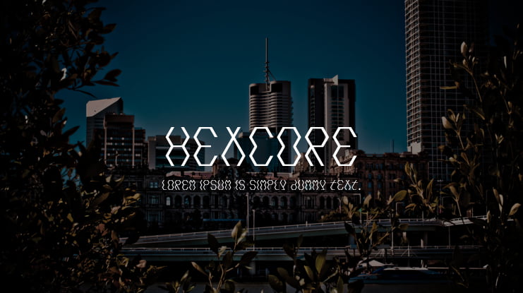 Hexcore Font