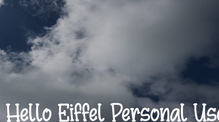 Hello Eiffel Personal Use Font