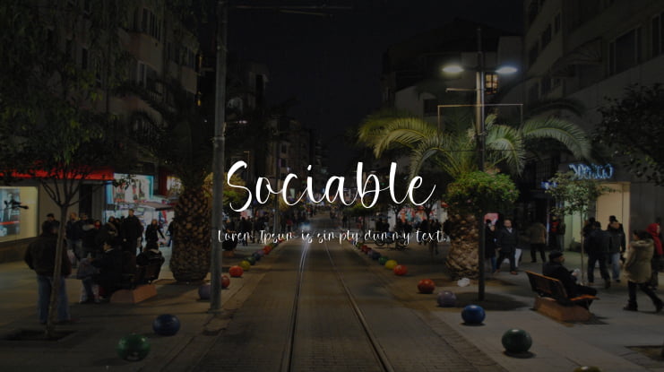 Sociable Font