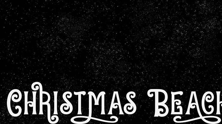 Christmas Beach Font