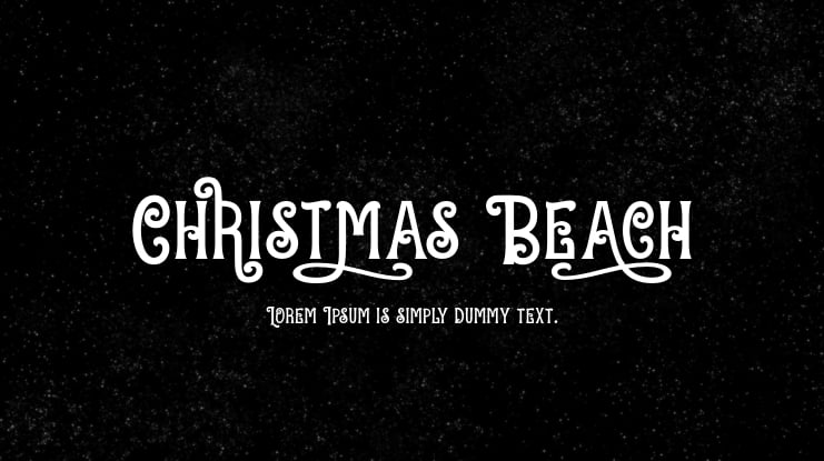 Christmas Beach Font