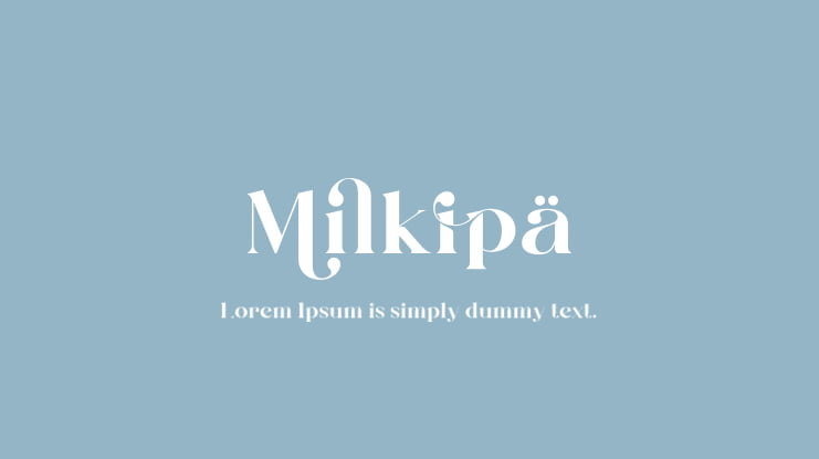 Milkipa Font