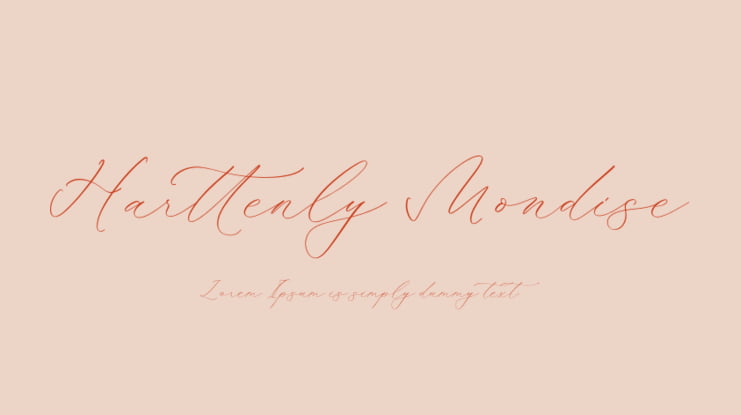 Harttenly Mondise Font