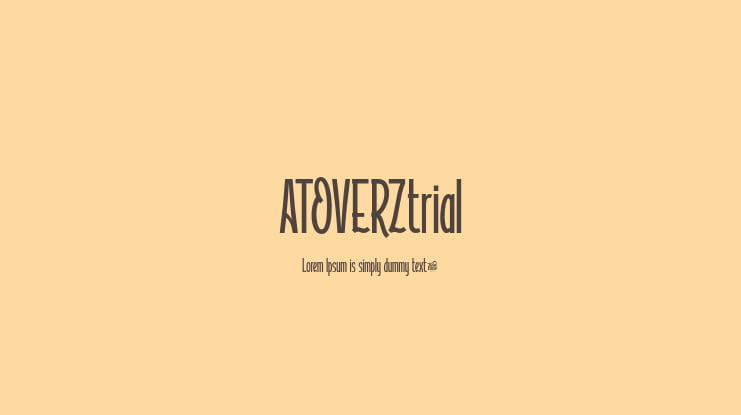 ATOVERZtrial Font