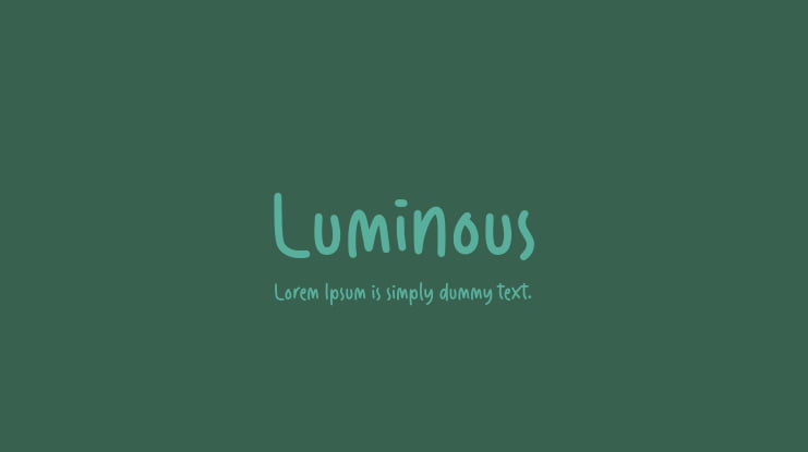 Luminous Font