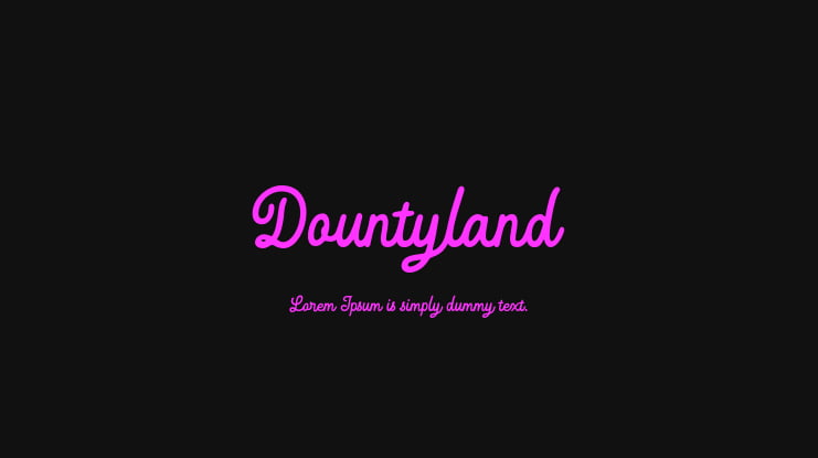 Dountyland Font