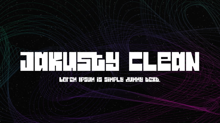 Jakusty Clean Font