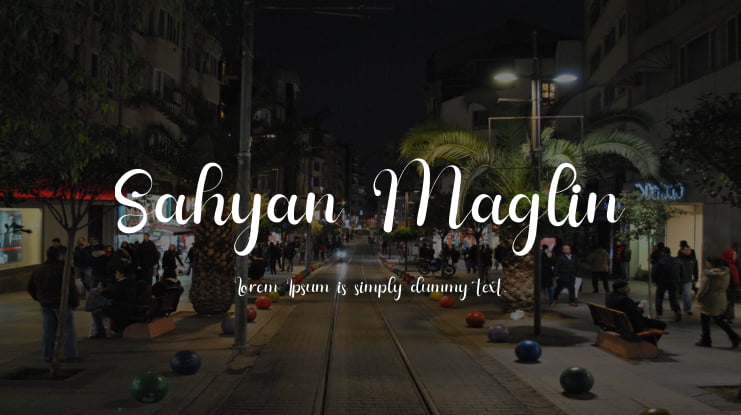 Sahyan Maglin Font