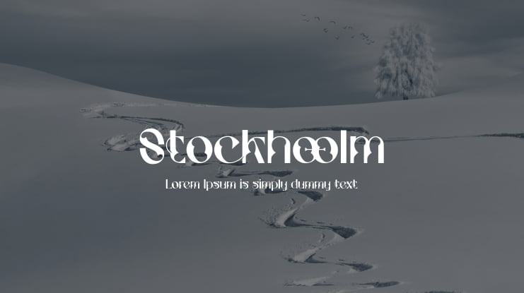 Stockhoolm Font