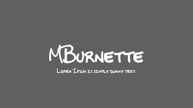 MBurnette Font