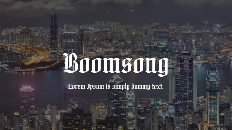 Boomsong Font