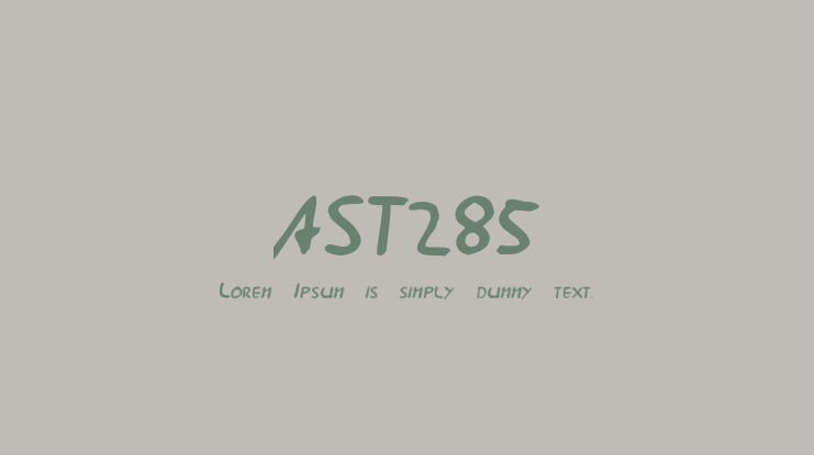 AST285 Font