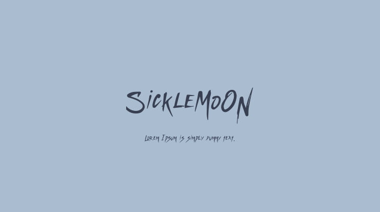 SickleMoON Font