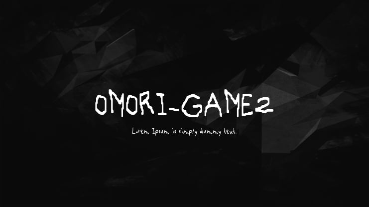 OMORI_GAME2 Font