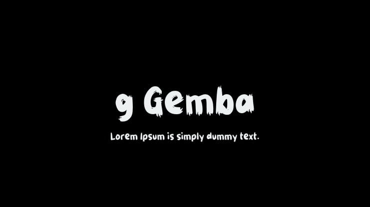 g Gemba Font