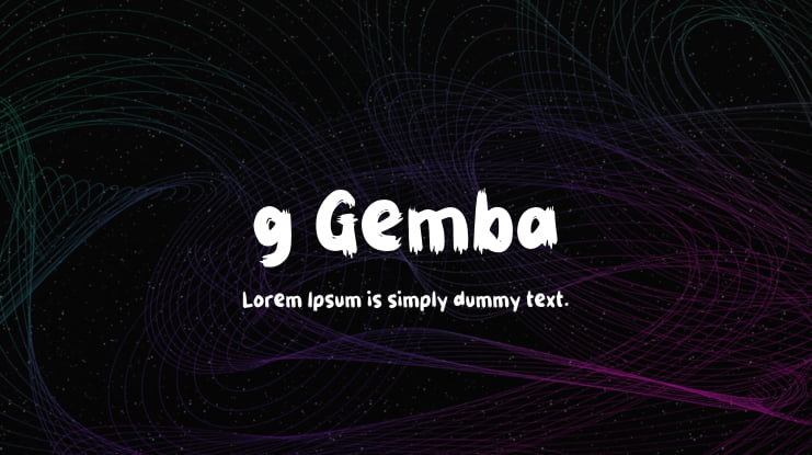 g Gemba Font