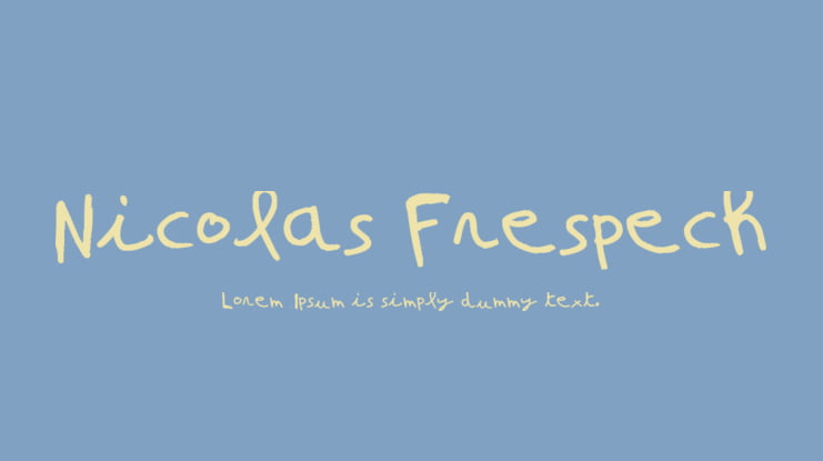 Nicolas Frespech Font