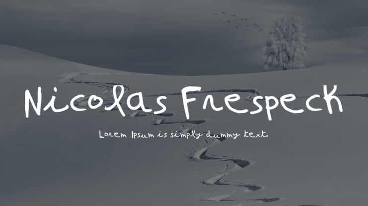 Nicolas Frespech Font