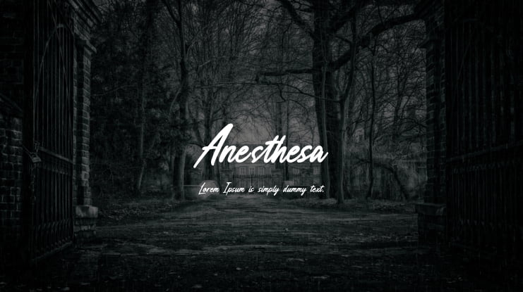 Anesthesa Font