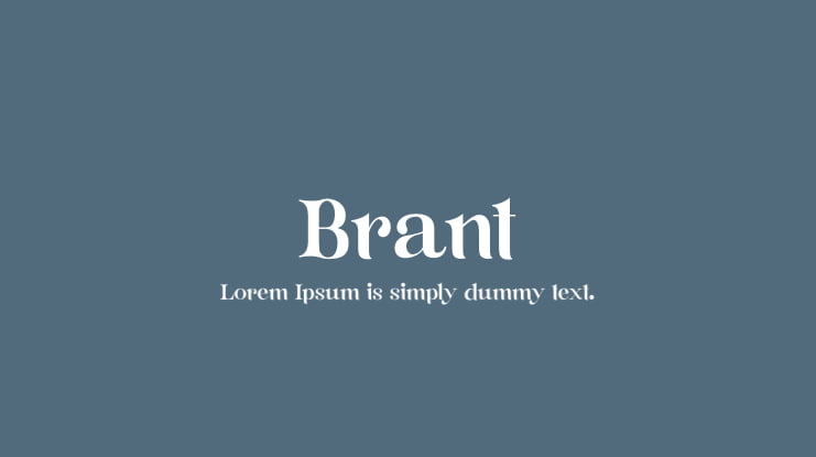 Brant Font