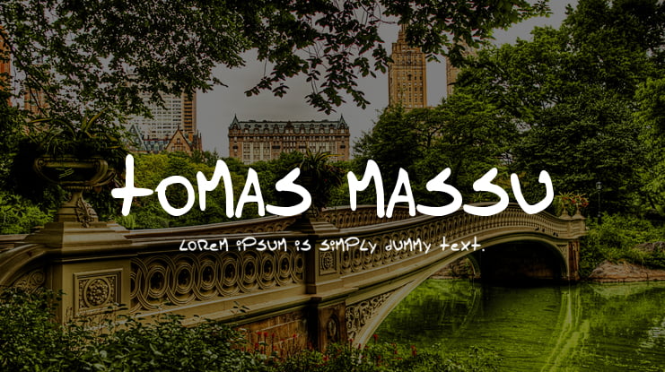 Tomas Massu Font