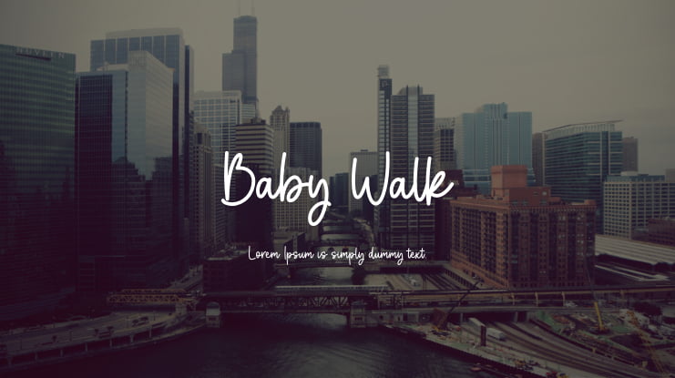 Baby Walk Font