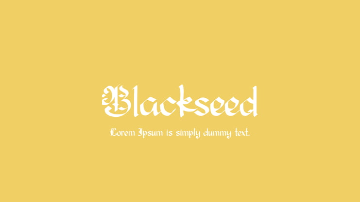 Blackseed Font