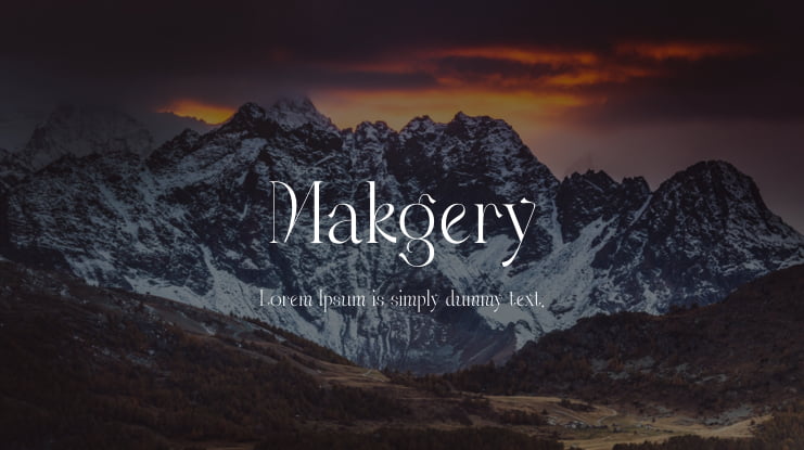 Makgery Font