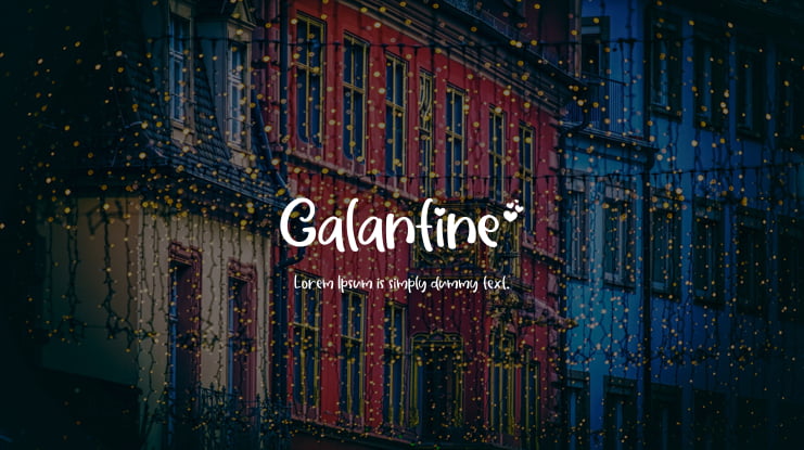 Galantine Font