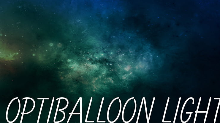 OPTIBalloon Light Font