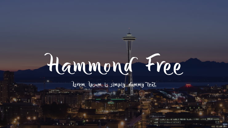 Hammond Free Font